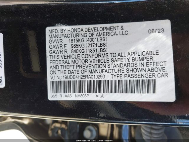 2024 ACURA INTEGRA 19UDE4H25RA010290 Photo 8