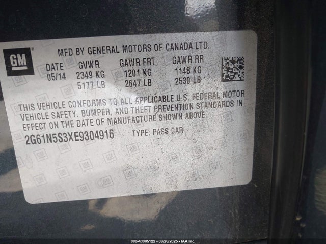 Cadillac lfx 2014 2G61N5S3XE9304916 Image 9