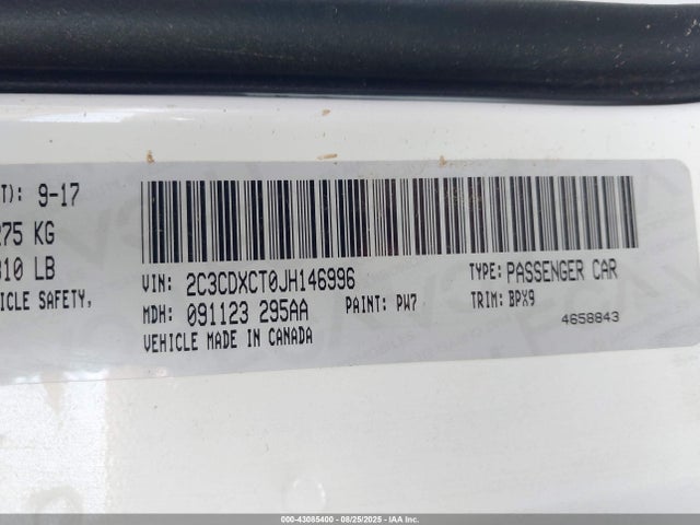 Dodge 2018 2018 2C3CDXCT0JH146996 Image 9