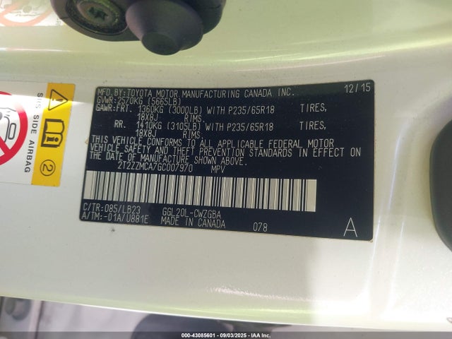 Lexus RX 2016 2T2ZZMCA7GC007970 Image 9