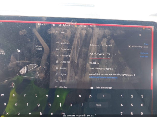 Tesla 2019 2019 5YJ3E1EB4KF422162 Image 7