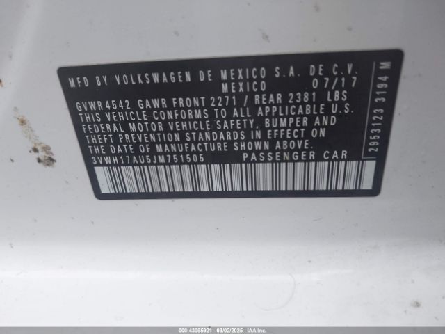 2018 VOLKSWAGEN GOLF ALLTRACK 3VWH17AU5JM751505 Photo 8