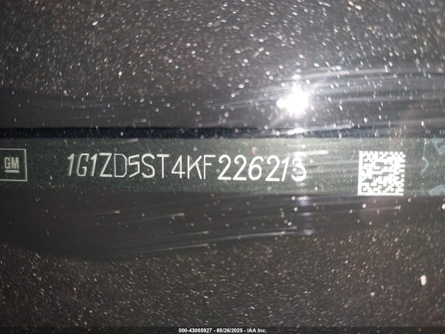 Chevrolet lfv - direct injection, variable valve timing, gen 1 2019 1G1ZD5ST4KF226213 Image 9
