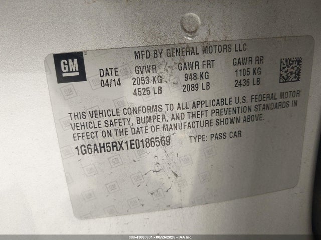 2014 CADILLAC ATS 1G6AH5RX1E0186569 Photo 8