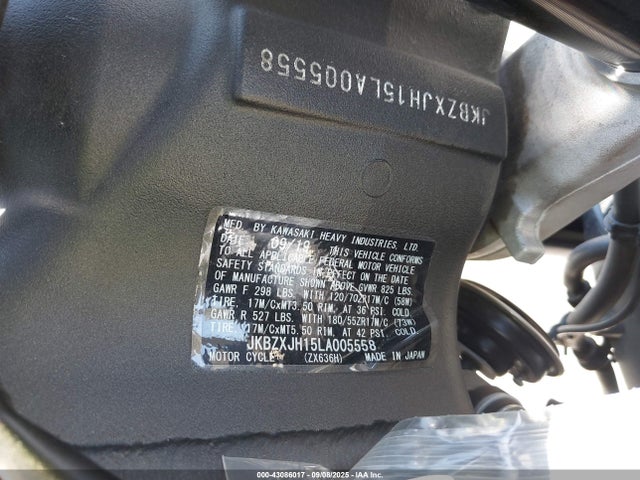 JKBZXJH15LA005558 Kawasaki 2020