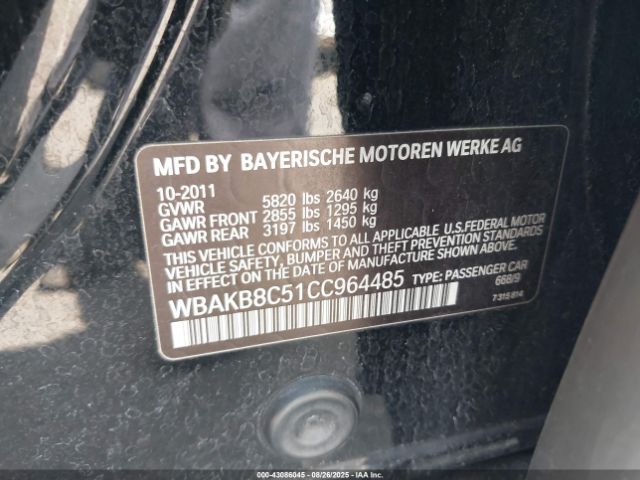 2012 BMW 750LI WBAKB8C51CC964485 Photo 8