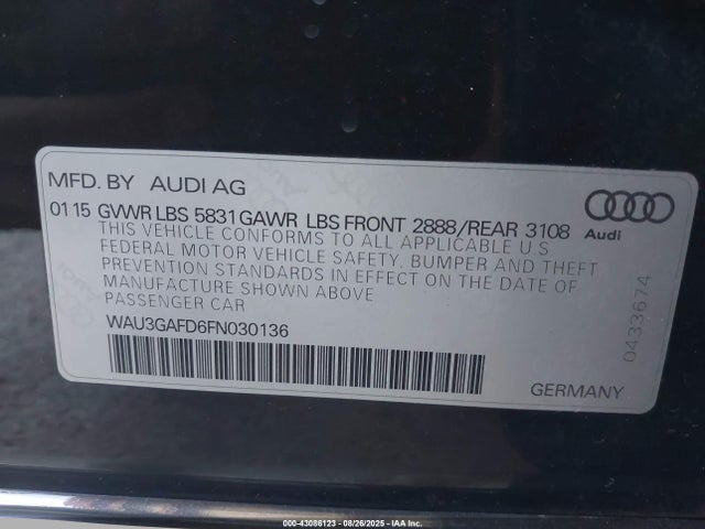 2015 AUDI A8 L WAU3GAFD6FN030136 Photo 8