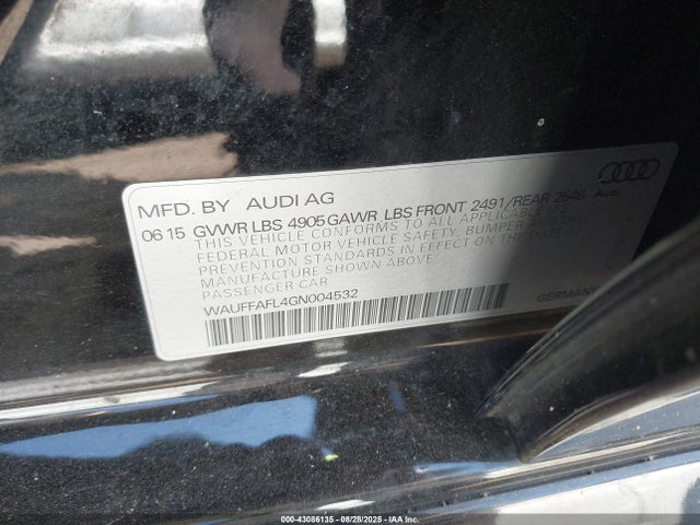 2016 AUDI A4 WAUFFAFL4GN004532 Photo 8