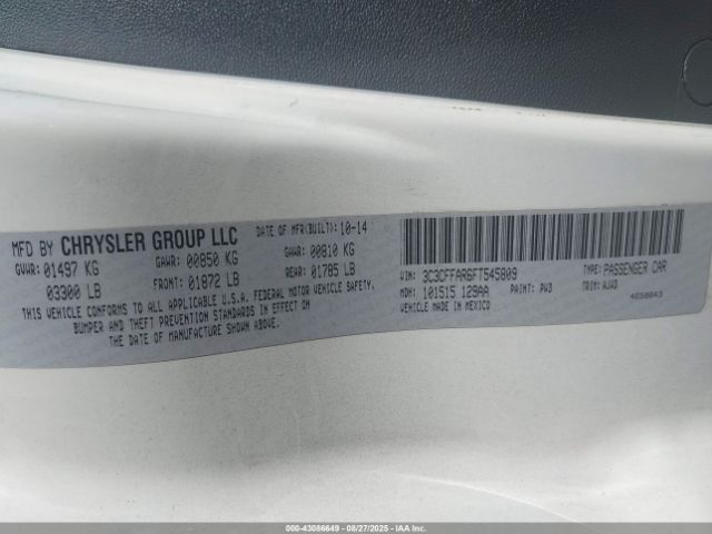 2015 FIAT 500 3C3CFFAR6FT545809 Photo 8