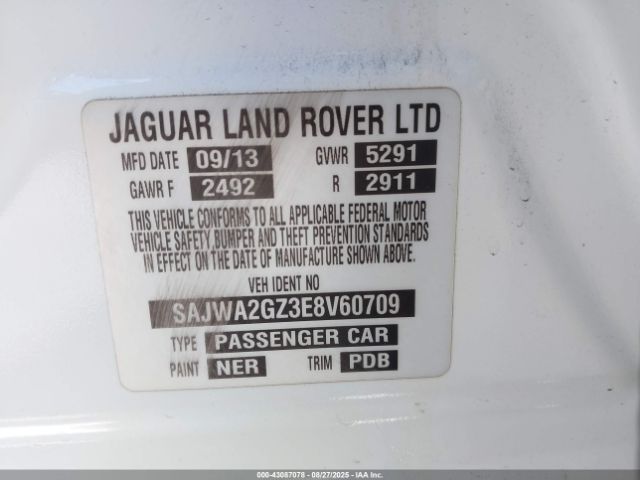 2014 JAGUAR XJ SAJWA2GZ3E8V60709 Photo 8