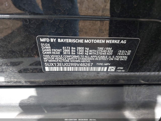 5UX13EU02R9V48267 BMW X5