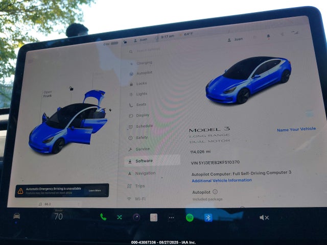 2019 TESLA MODEL 3 5YJ3E1EB2KF510370 Photo 6