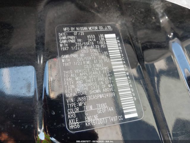 2023 NISSAN ROGUE JN8BT3CA5PW424999 Photo 8