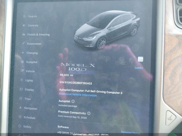 2019 TESLA MODEL X 5YJXCDE26KF150402 Photo 6