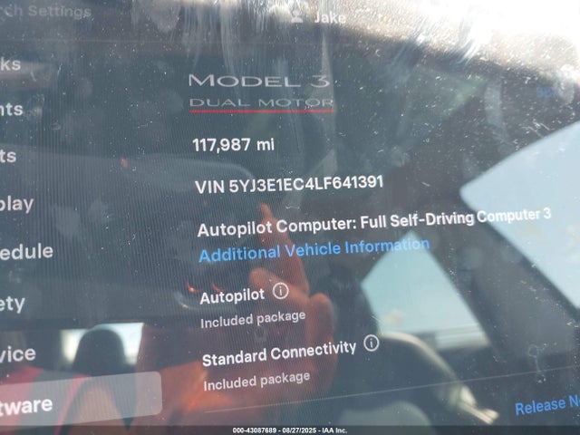 2020 TESLA MODEL 3 5YJ3E1EC4LF641391 Photo 6