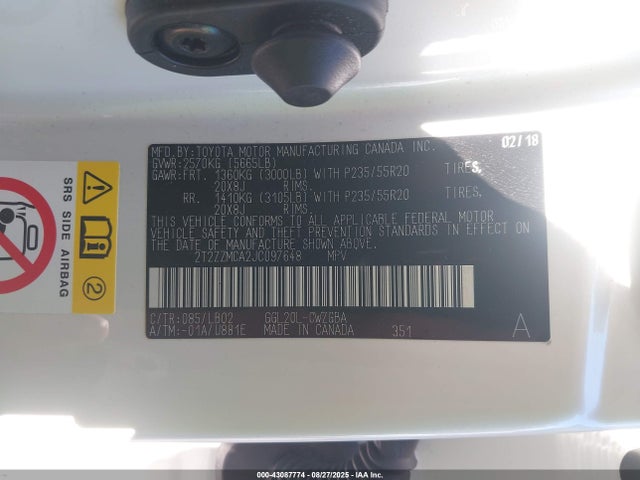 Lexus 2gr-fks 2018 2T2ZZMCA2JC097648 Image 9