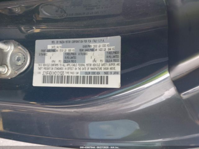 2017 FIAT 124 SPIDER JC1NFAEKXH0101625 Photo 8