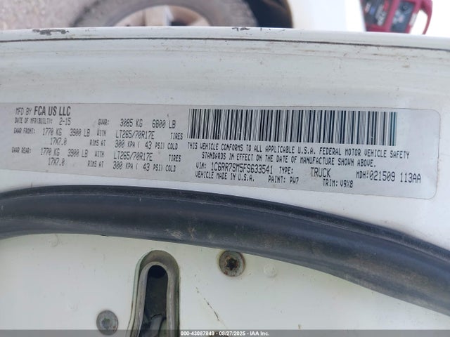 RAM 2015 2015 1C6RR7SM5FS633541 Image 9