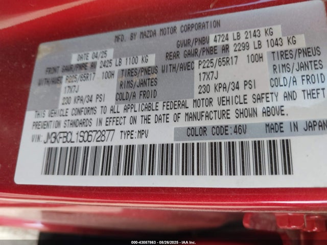JM3KFBCL1S0672877 Mazda py