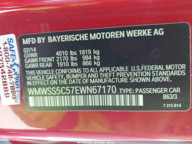 2014 MINI PACEMAN WMWSS5C57EWN67170 Photo 8