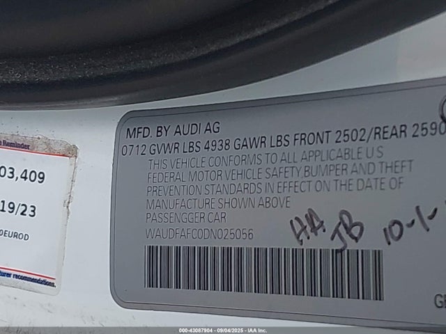 2013 AUDI A6 WAUDFAFC0DN025056 Photo 8