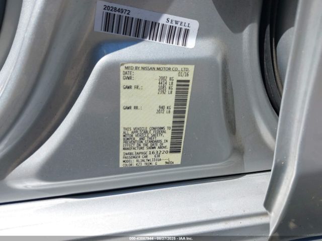 2016 NISSAN ALTIMA 1N4BL3APXGC163220 Photo 8