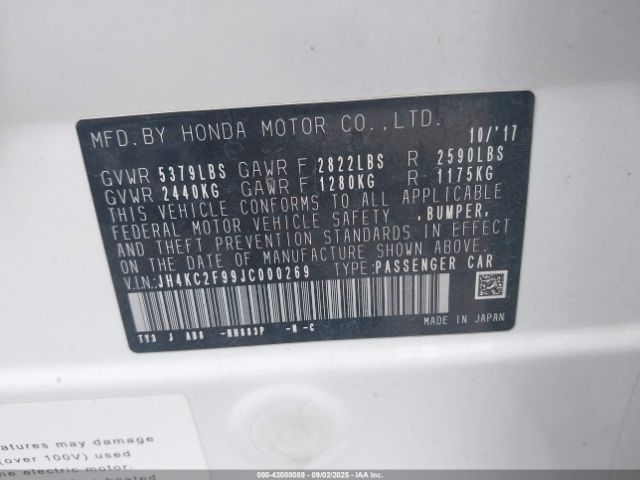 2018 ACURA RLX SPORT HYBRID JH4KC2F99JC000269 Photo 8
