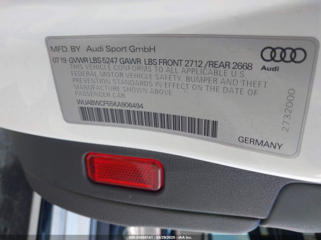 2019 AUDI RS 5 WUABWCF55KA906494 Photo 8