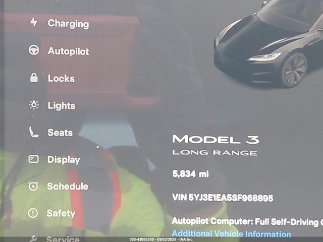 2025 TESLA MODEL 3 5YJ3E1EA5SF968895 Photo 6