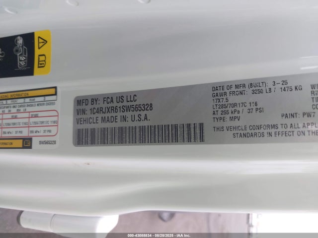 1C4RJXR61SW565328 Jeep 2025