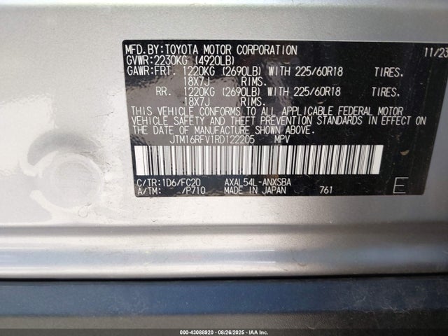 Toyota a25a-fxs 2024 JTM16RFV1RD122205 Image 9