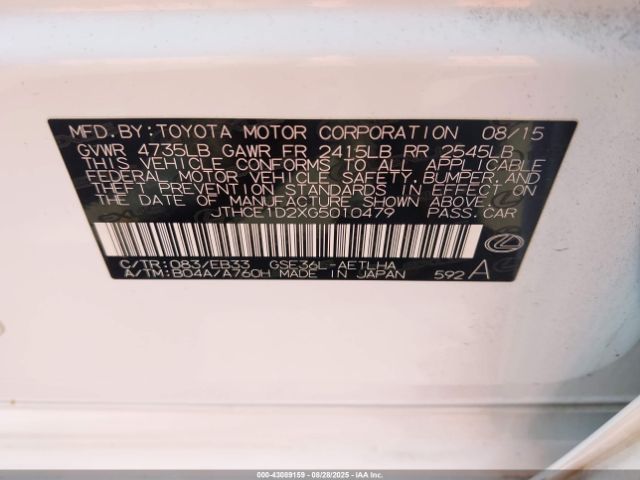 2016 LEXUS IS 350 JTHCE1D2XG5010479 Photo 8