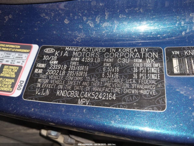 KIA gdi 2019 KNDCB3LC4K5242164 Image 9