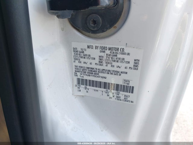 Ford F-250 2014 1FT7X2BT7EEA73292 Image 9