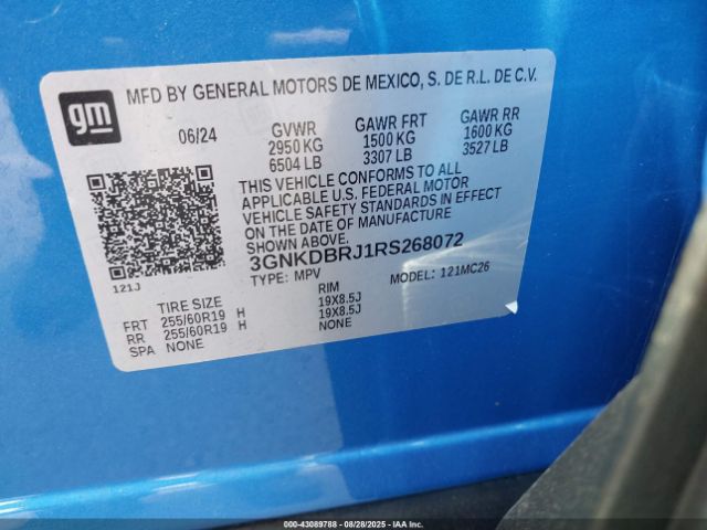 2024 CHEVROLET BLAZER EV 3GNKDBRJ1RS268072 Photo 8