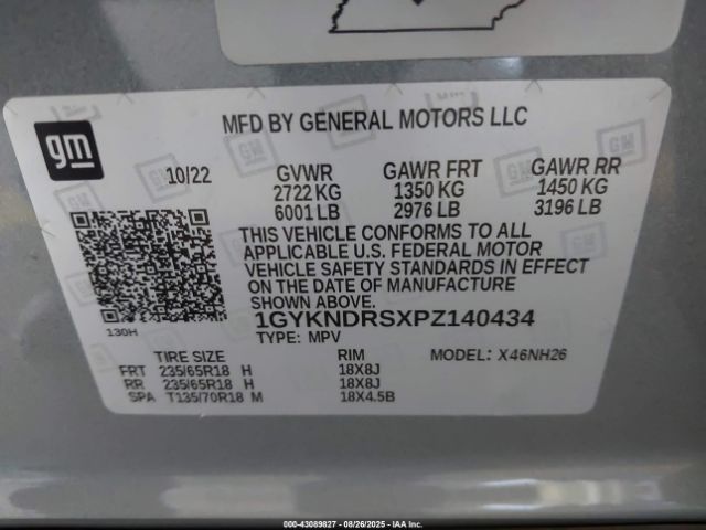 2023 CADILLAC XT5 1GYKNDRSXPZ140434 Photo 8