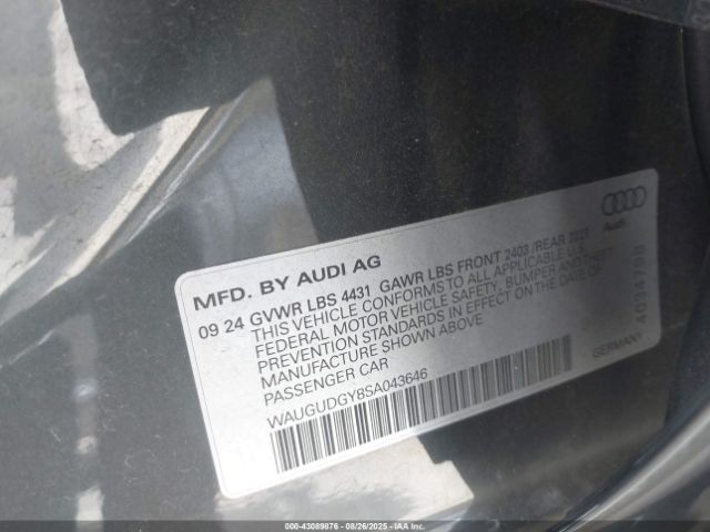 2025 AUDI A3 WAUGUDGY8SA043646 Photo 8