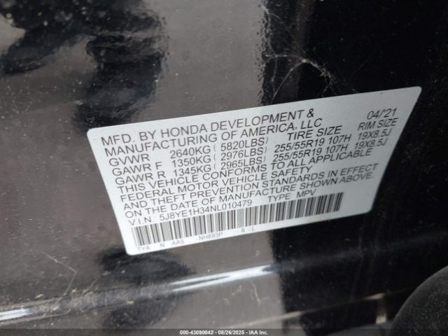 2022 ACURA MDX 5J8YE1H34NL010479 Photo 8
