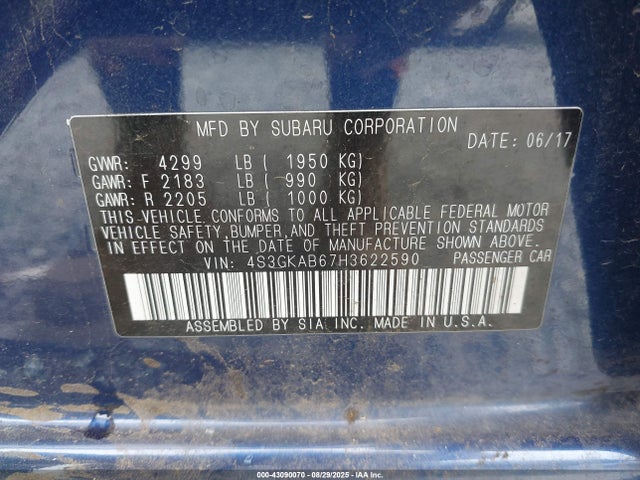 4S3GKAB67H3622590 Subaru na