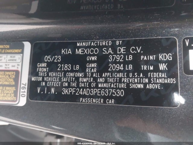 KIA mpi nu 2023 3KPF24AD3PE637530 Image 9