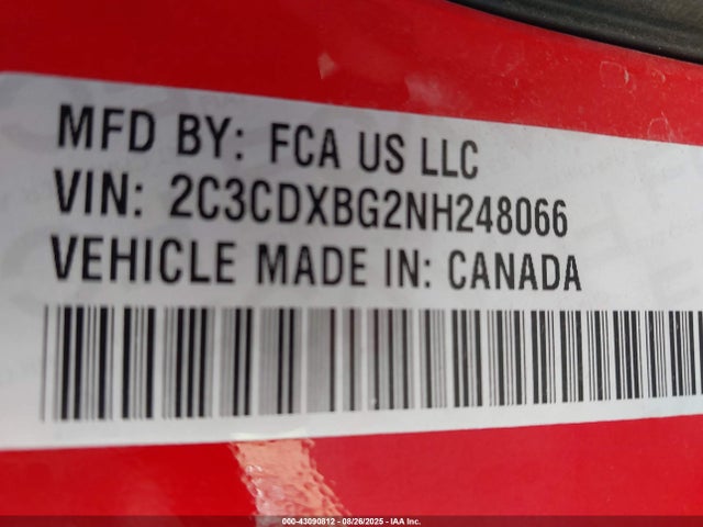 Dodge 2022 2022 2C3CDXBG2NH248066 Image 9