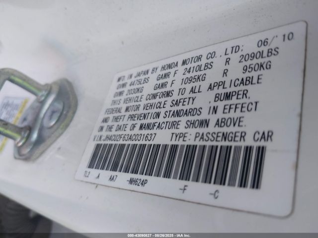 2010 ACURA TSX JH4CU2F63AC031637 Photo 8