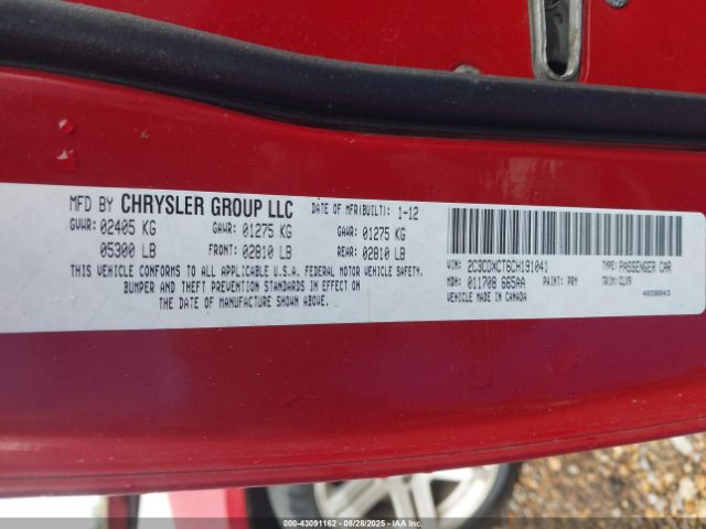 2012 DODGE CHARGER 2C3CDXCT6CH191041 Photo 8