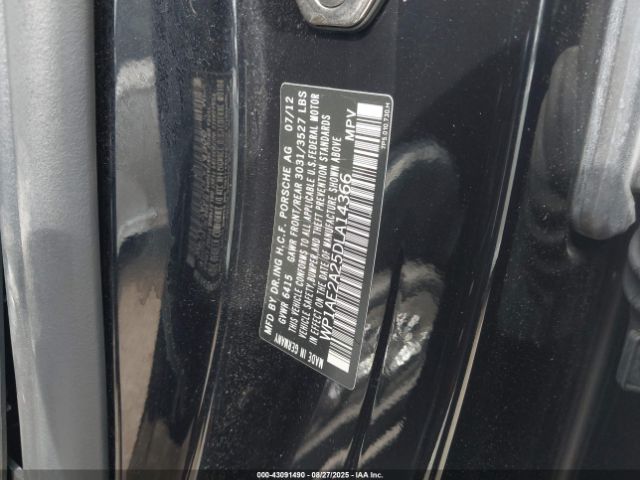 2013 PORSCHE CAYENNE HYBRID WP1AE2A25DLA14366 Photo 8