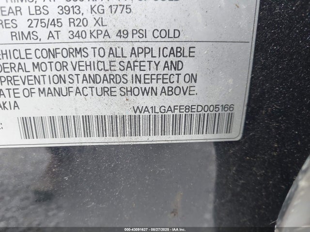 2014 AUDI Q7 WA1LGAFE8ED005166 Photo 8