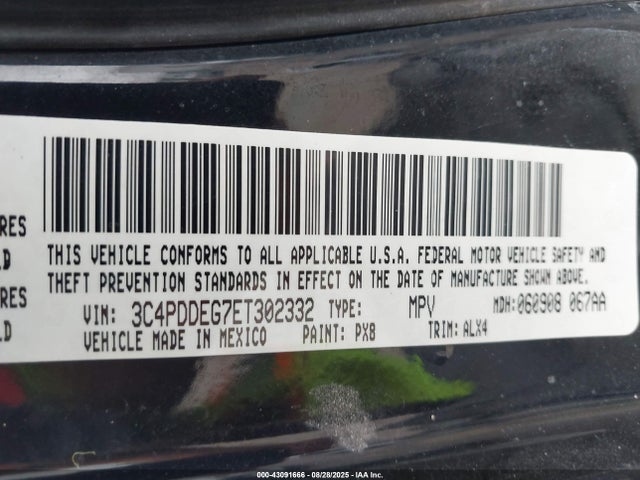 Dodge Journey 2014 3C4PDDEG7ET302332 Image 9