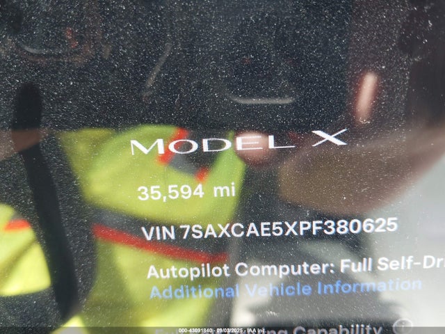 2023 TESLA MODEL X 7SAXCAE5XPF380625 Photo 6