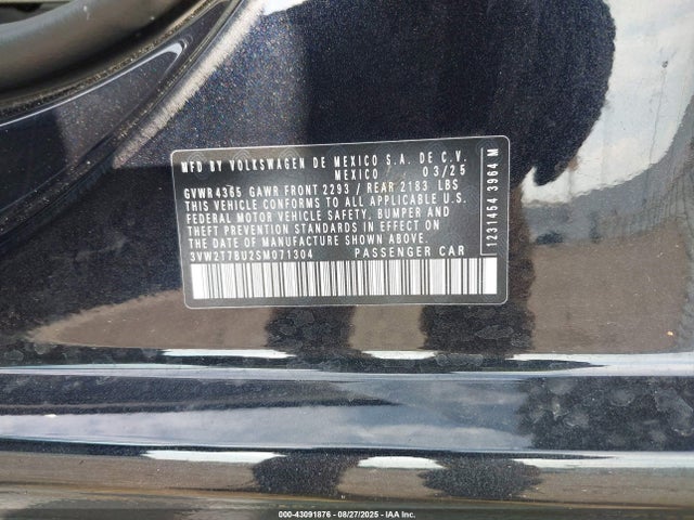 Volkswagen tsi 2025 3VW2T7BU2SM071304 Image 9