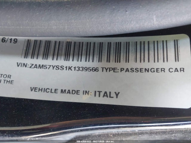ZAM57YSS1K1339566 Maserati m156e