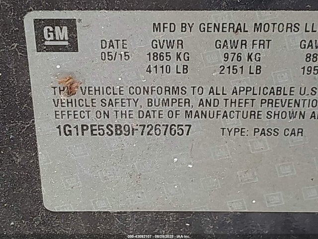 1G1PE5SB9F7267657 Chevrolet LUV